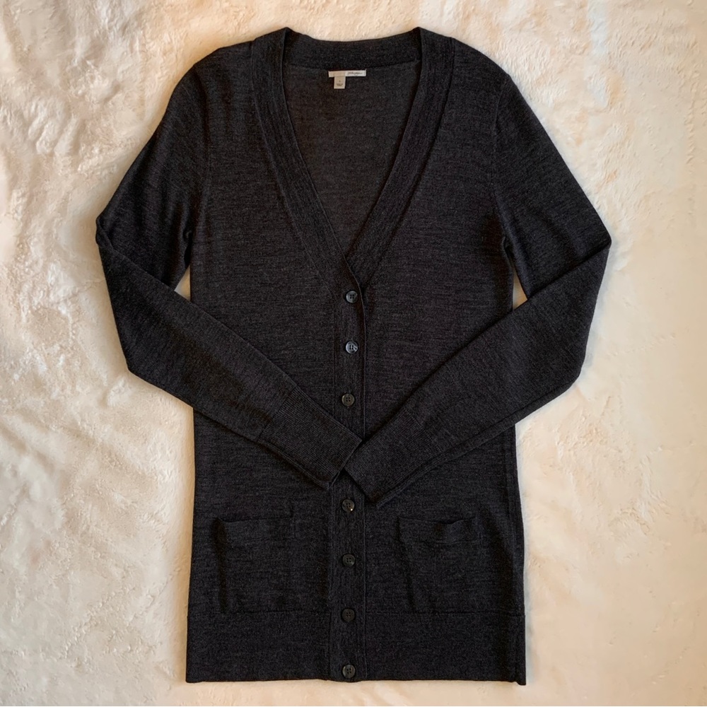 Holagen Dark Gray Long Cardigan S
